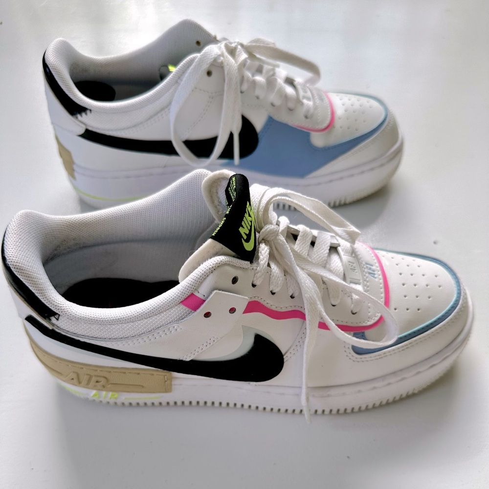 Nike Air Force 1 White Black Pastel